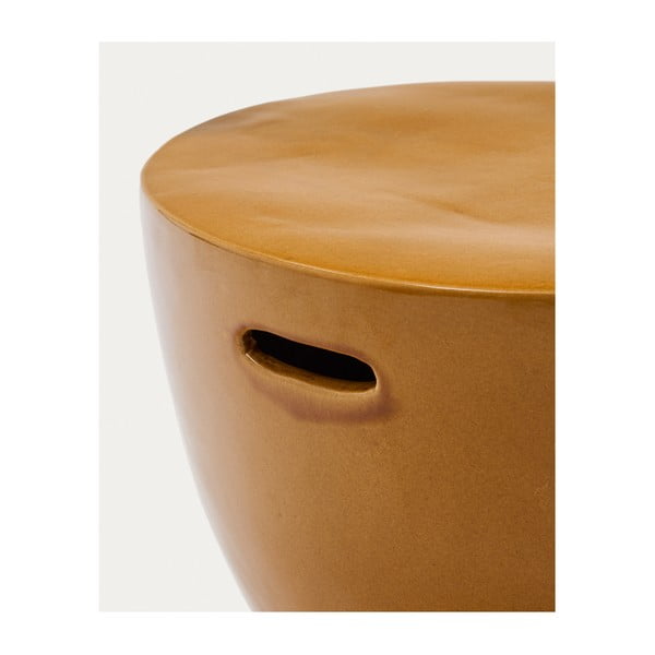 Keramikas apaļš dārza galdiņš ø 45 cm Mesquida – Kave Home-image-4