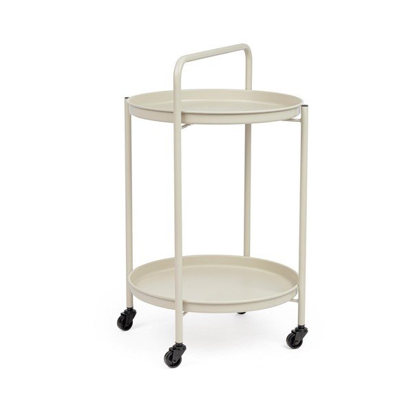 Tērauda servēšanas galdiņš uz riteņiem ø 44,5 cm Austin – Yes Everyday