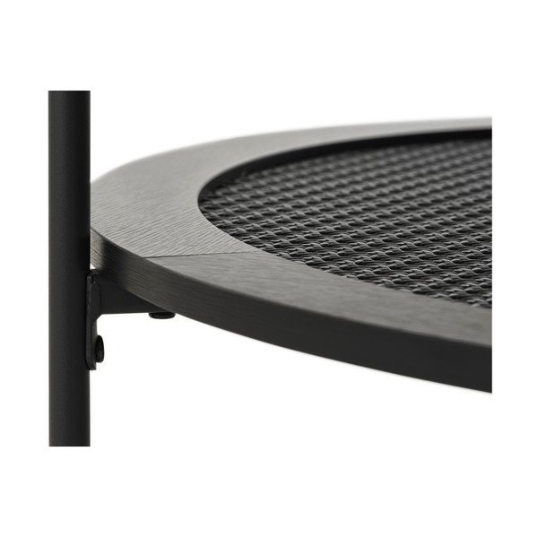 Melns apaļš žurnālgaldiņš ø 80 cm Pensacola – Unique Furniture-image-3