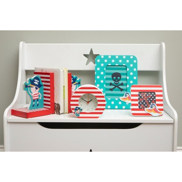 Sarkani/tirkīzzili koka foto rāmji (2 gab.) 12x12 cm Pirate – Premier Housewares-image-1