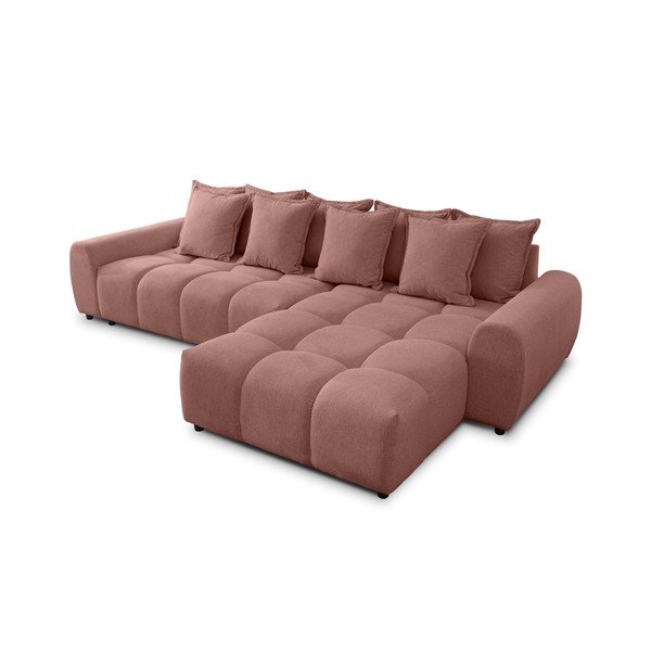 Terakotas oranžs stūra dīvāns (ar labo stūri/ar zvilni) Albane  – Ropez-image-2