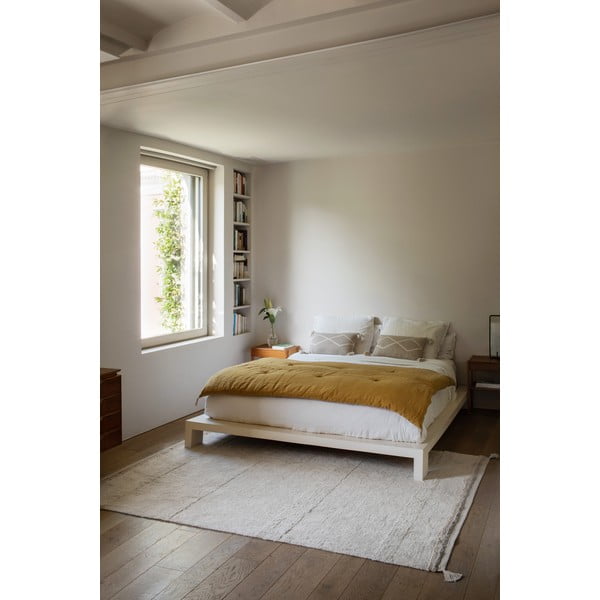 Krēmkrāsas mazgājams/ar rokām darināts kokvilnas paklājs 170x240 cm Bloom Natural – Lorena Canals-image-3