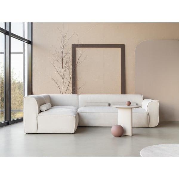 Krēmkrāsas stūra dīvāns (ar kreiso stūri) Flex Felix – Miuform-image-1