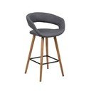 Tumši pelēki bāra krēsli (2 gab.) Gill – Actona