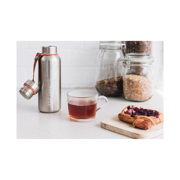 Oranžs 2-sienu nerūsējošā tērauda termoss Black + Blum Insulated Vacuum Bottle, 500 ml-image-4