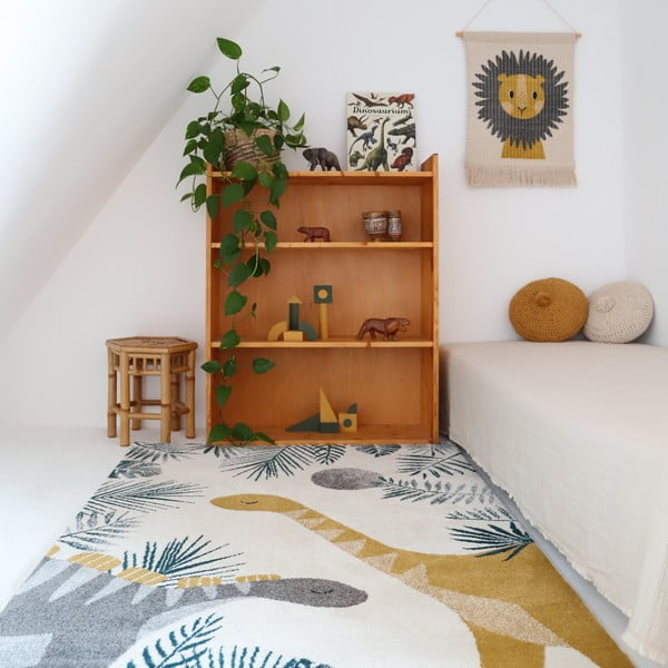 Bēšs bērnu paklājs 170x120 cm Sensaku – Nattiot-image-2