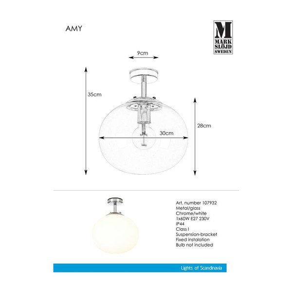 Balta griestu lampa Markslöjd Amy Ceiling-image-1