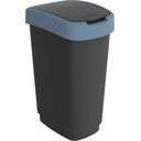 Pārstrādātas plastmasas atkritumu tvertne 50 L Twist – Rotho