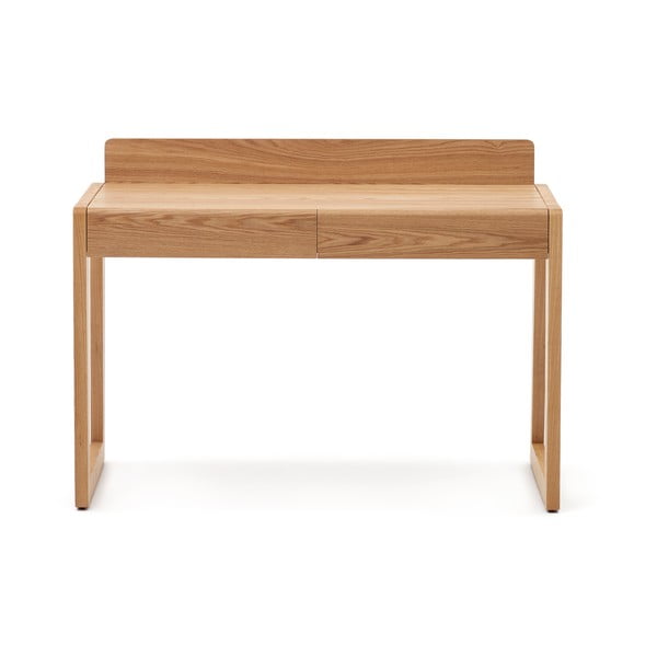 Darba galds ar oškoka imitācijas galda virsmu 60x120 cm Arandu – Kave Home