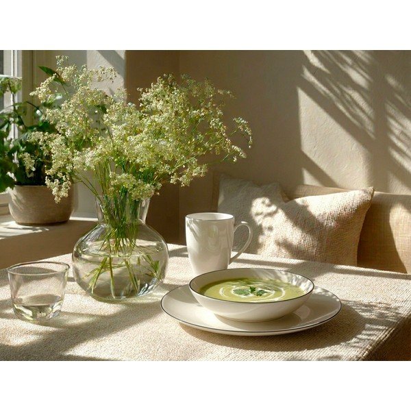 Pusdienu komplekts no sintētiskā kaula porcelāna (18 gab.) Decora – Orion-image-1