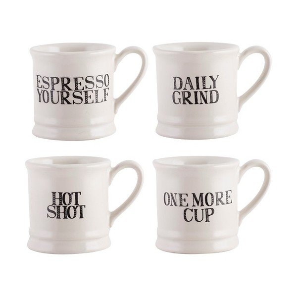 4 keramikas espresso krūžu komplekts Creative Tops Stir It Up, 60 ml