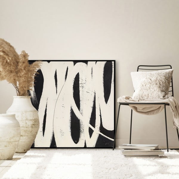 Glezna, roku darbs 100x100 cm Spinning Around – Malerifabrikken-image-1