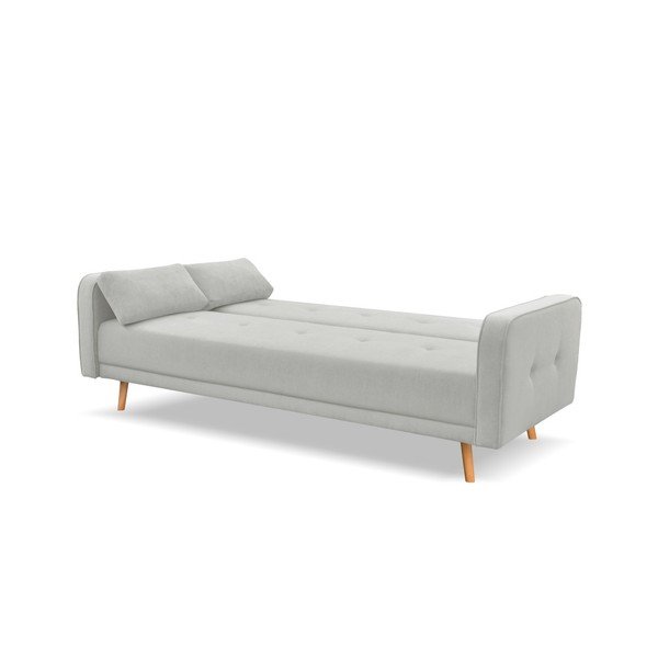 Gaiši pelēks izvelkamais dīvāns Cosmopolitan Design Stuttgart, 212 cm-image-2
