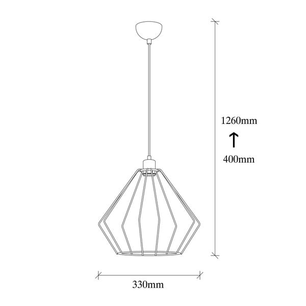 Melna metāla griestu lampa Opviq lights Aristea-image-3