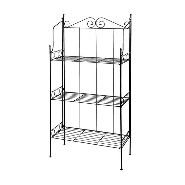 3 līmeņu melns metāla plaukts Esschert Design-image-4