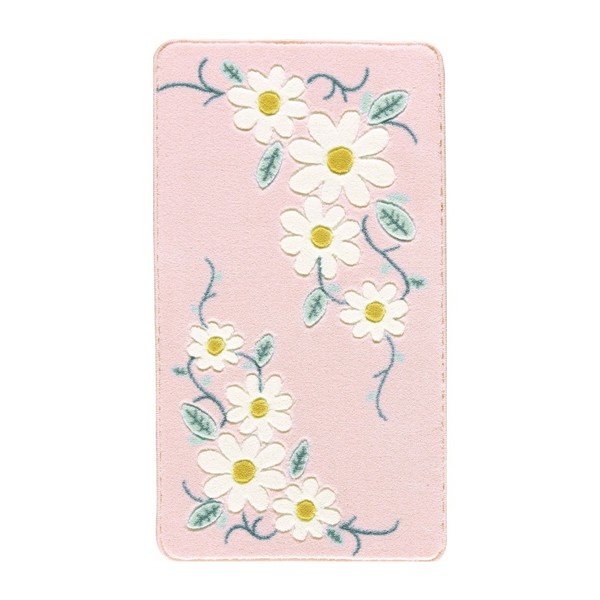 Rozā vannas paklājs Confetti Bathmats Margherita, 80 x 140 cm-image-1