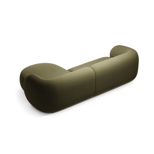 Zaļš samta stūra dīvāns (ar labo stūri/ar zvilni) Kate – Micadoni -image-2