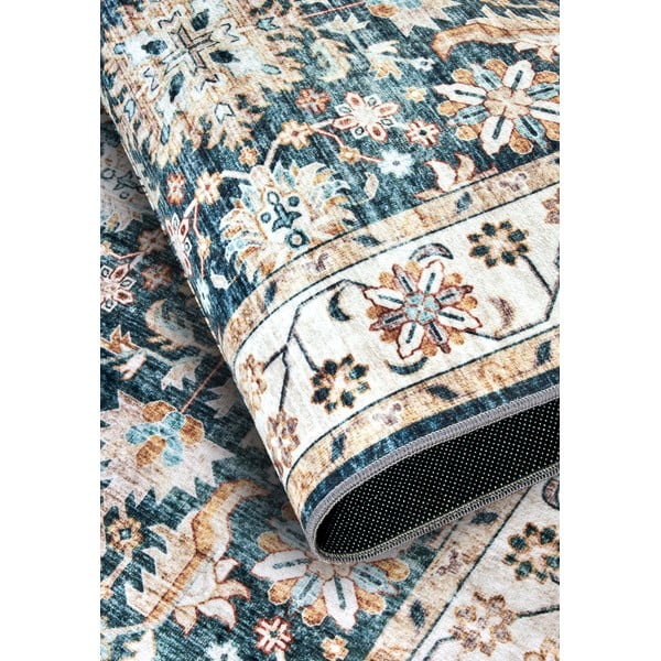 Zils paklājs 80x150 cm Saveh Blue Cream – Elle Decoration-image-3