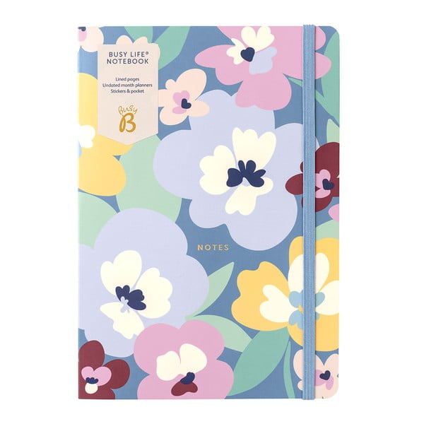A5 izmēra pierakstu klade 64 lpp. Floral – Busy B