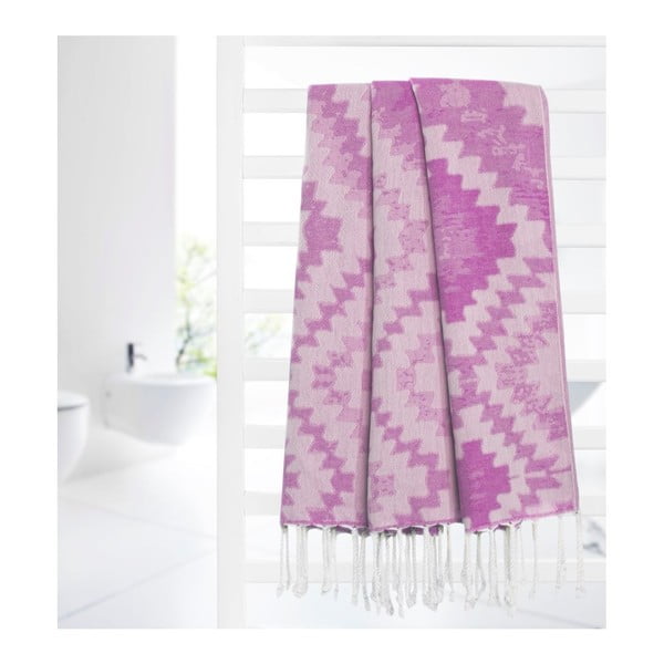 Hammam vannas dvielis Vive Purple, 95x180 cm-image-4
