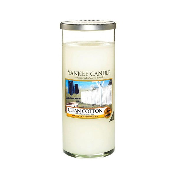 Yankee Candle Pure Cotton, degšanas laiks līdz 140 stundām