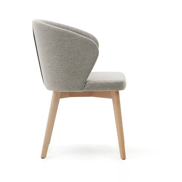 Bēšs polsterēts ēdamistabas krēsls Darice – Kave Home-image-3