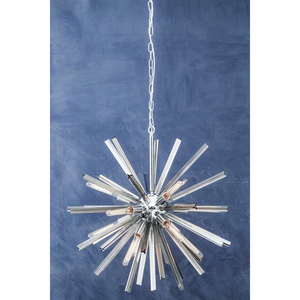 Metāla piekaramā lampa ar stikla abažūru ø 75 cm Karlo – Premier Housewares-image-2