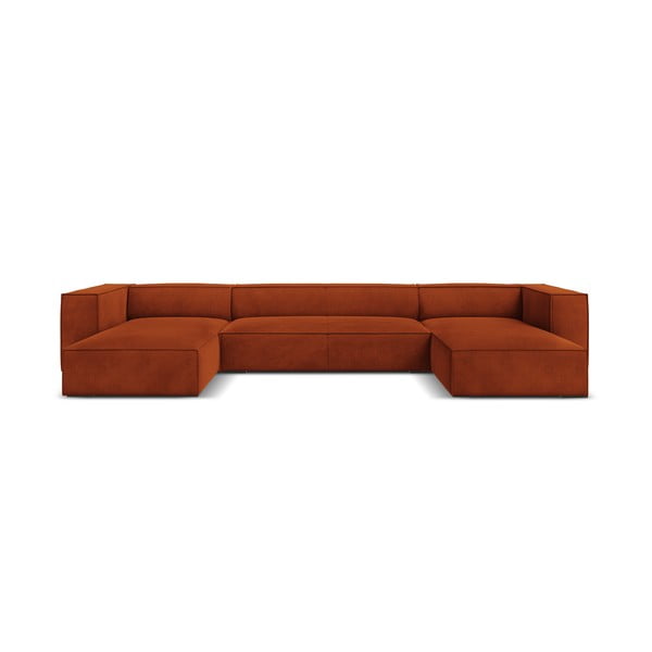 Oranžs stūra dīvāns (U veida) Madame – Windsor & Co Sofas