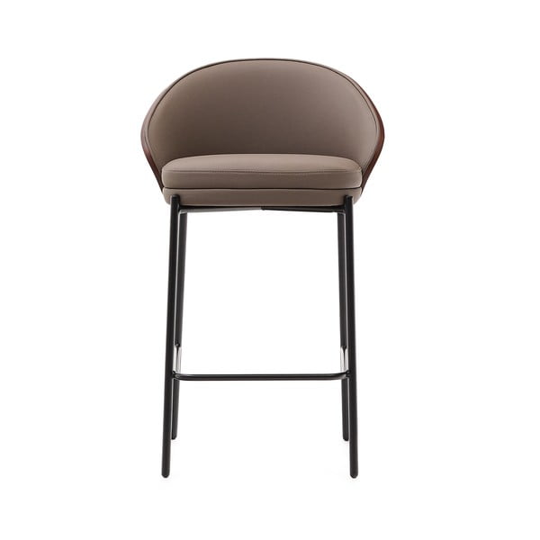 Brūns bāra krēsls (sēdekļa augstums 65 cm) Eamy – Kave Home-image-4