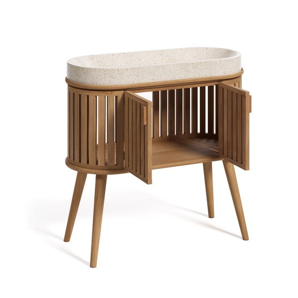 Tīkkoka izlietnes skapītis Kave Home Rokia-image-2