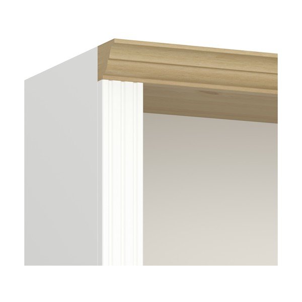 Balts grāmatu plaukts no priedes 82x189 cm Nola – Tvilum-image-1