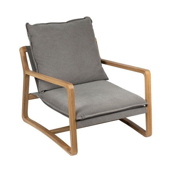 Pelēks koka dārza krēsls Azenon – Côté Table