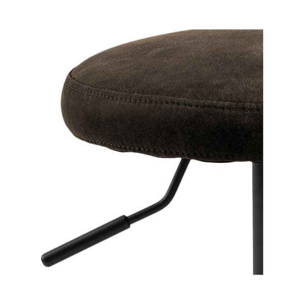 Pelēka polsterēta bāra taburete ar regulējamu augstumu (sēdekļa augstums 62 cm) Finch – Actona-image-3