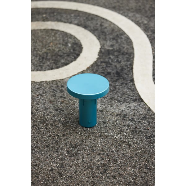 Zila LED galda lampa ar regulējamu spilgtumu (augstums 20 cm) BringMe – Hübsch-image-3