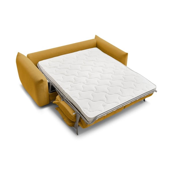 Dzeltens salokāms dīvāns 214 cm Ernest – Bobochic Paris-image-4