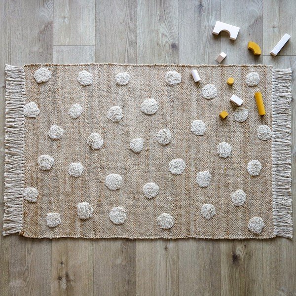 Ar rokām darināts paklājs no džutas un kokvilnas Nattiot Nop, 100 x 150 cm-image-3