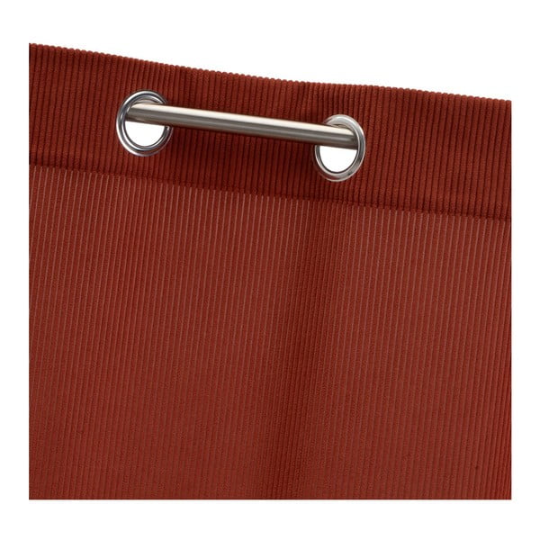 Terakotas oranžs velveta aizkars 140x260 cm Merely – Casa Selección-image-3