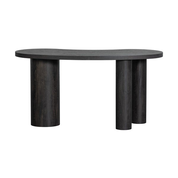 Tumši brūns konsoles galds ar priedes koka imitāciju 70x150 cm Maan – WOOOD-image-4