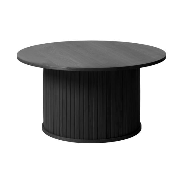 Melns apaļš žurnālgaldiņš ø 90 cm Nola – Unique Furniture