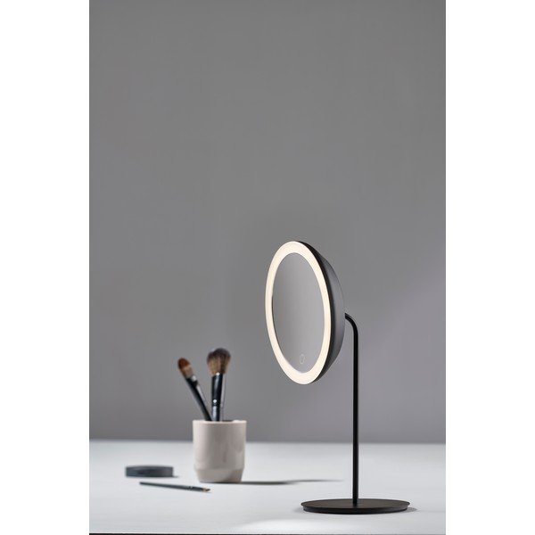 Melns kosmētikas spogulis Zone Eve, ø 18 cm-image-2