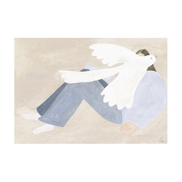 Plakāts 70x50 cm Bright Bird – Clara Schicketanz – The Poster Club