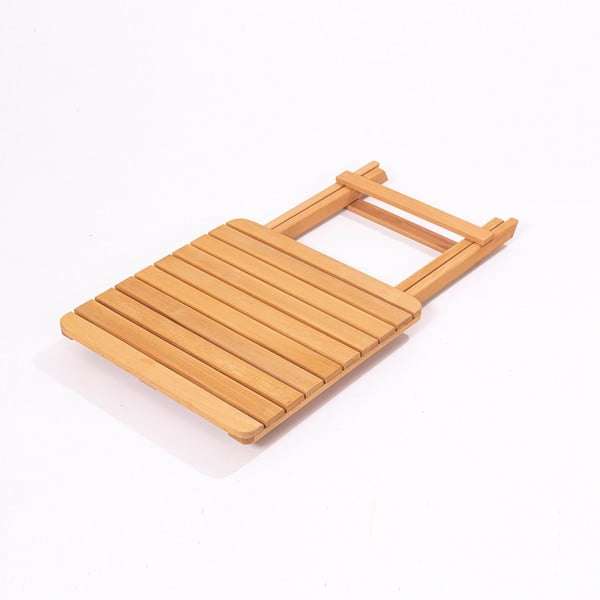 Krēmkrāsas/dabīga toņa dižskābarža masīvkoka dārza atpūtas komplekts 2 personām – Floriane Garden-image-2