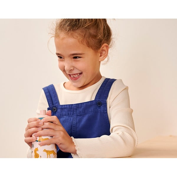 Gaiši zaļa bērnu pudele 400 ml Little farm – Mepal-image-2