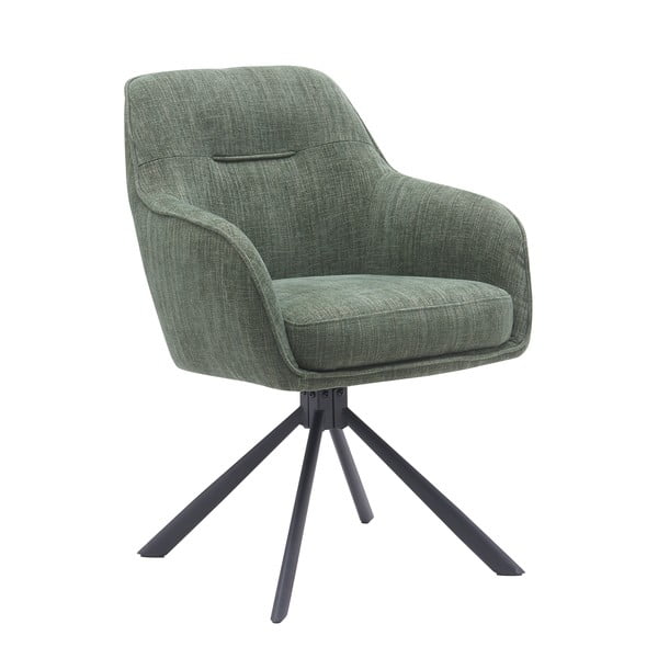 Zaļi polsterēti ēdamistabas krēsli (2 gab.) Avola – Unique Furniture