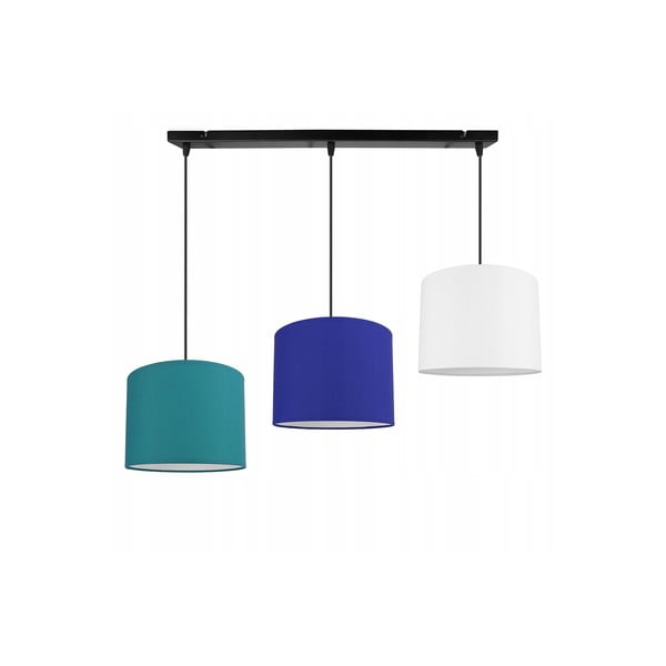 Melna/zila piekaramā lampa 50x80 cm 3 – Magenta Home