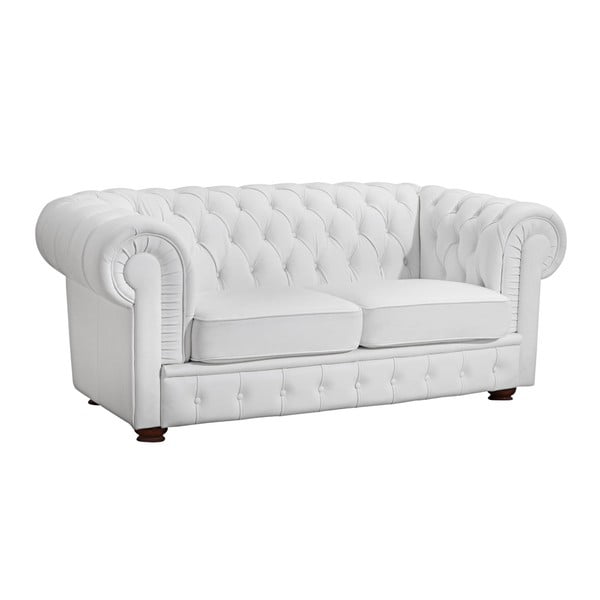 Balts ādas dīvāns Max Winzer Bridgeport, 172 cm