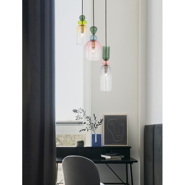 Zelta krāsas stikla piekaramā lampa ø 42 cm Murano – Nova Luce-image-4