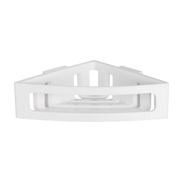 Balts stūra pašturošs plastmasas vannas istabas plaukts Bralia – Wenko-image-3