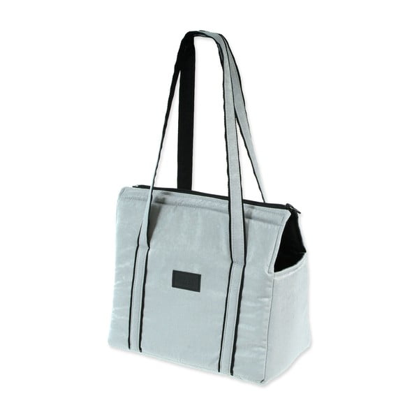 Gaiši pelēka pārvadāšanas soma suņiem Dog Fantasy Platinum – Plaček Pet Products