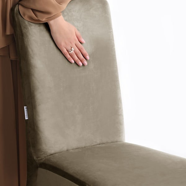 Pelēkbēšs uzvelkams pārvalks krēslam 48 cm Sento – Restilo-image-4